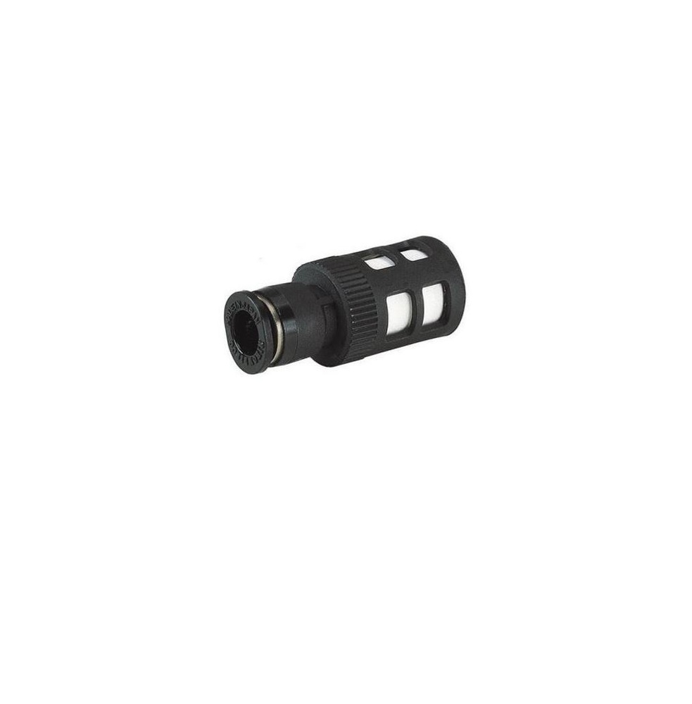 ST8 PISCO PUSH-IN MUFFLER<BR>8MM TUBE PLASTIC